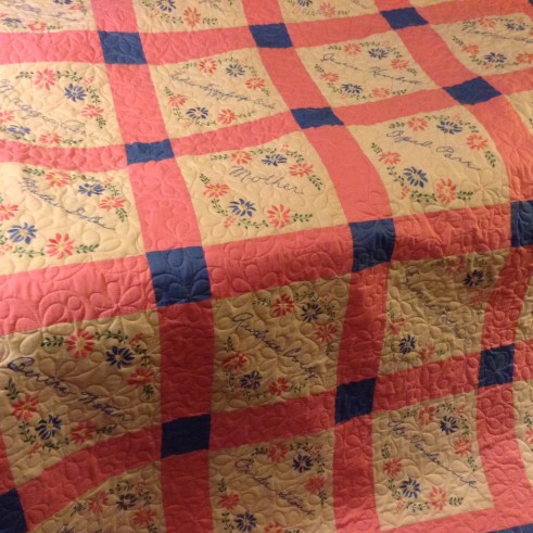 Ladies Friendship Circle 1931 quilt, long-arm quilted by Betty Anne Guadalupe, Guadalupe Designs.