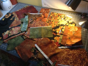 Yummy fall color scraps from my friend Judy