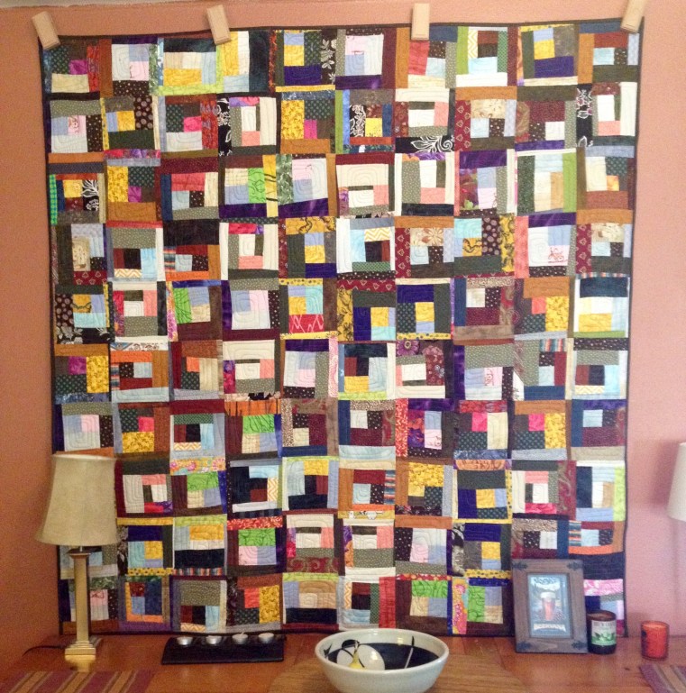 Log Jam by Terry (2015). Quilted by Betty Anne Guadalupe. 